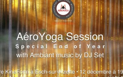 AéroYoga Session et fête de fin d’année avec musique d’ambiance DJ Set