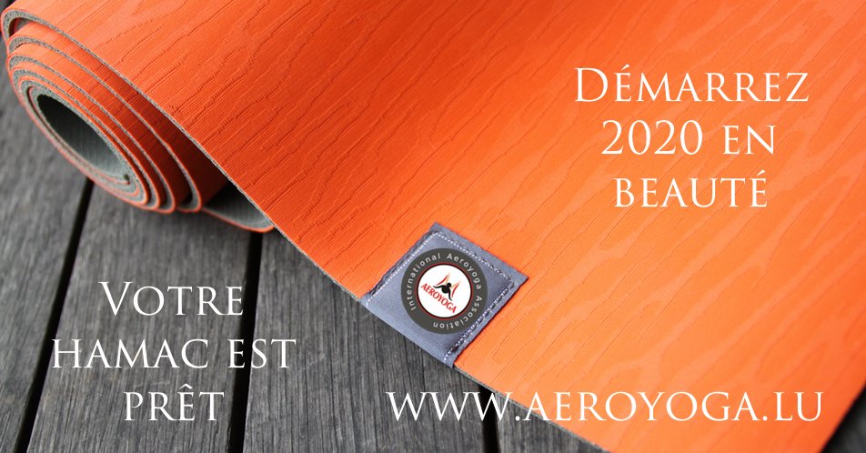 Après les fêtes, place à l’AéroYoga! Venez votre hamac est prêt.